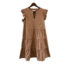 THML  Faux Leather Shift Dress